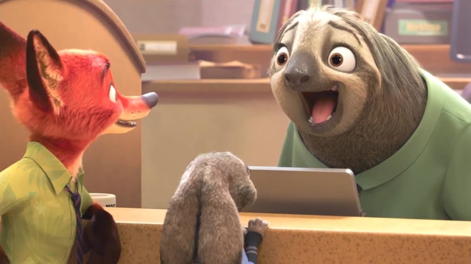 Z pomalosti lenochodů si dělali legraci i ve filmu Zootropolis.